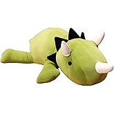 Echo Cuddle Dinosaur Stuffed Animal Plush – Stress-Relief – Extra Soft and Stretchy Hugging Sensory Toy – Machine Washable – Ideal for Children & Adults – Green Color (15'' 0.6 lb)