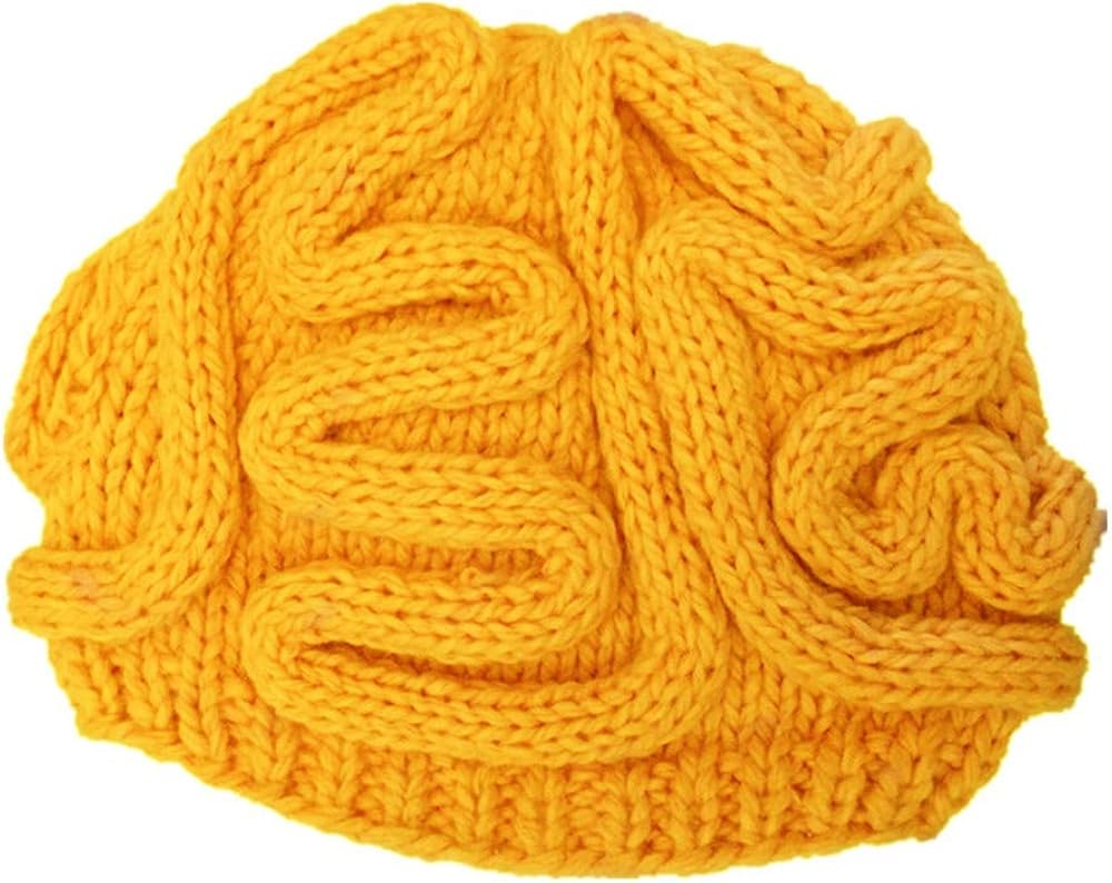 Amazon Shina 手織り ホラー 脳 帽子 大人 クロシェ 脳帽子 ニット ハット キャップ ニット 通販