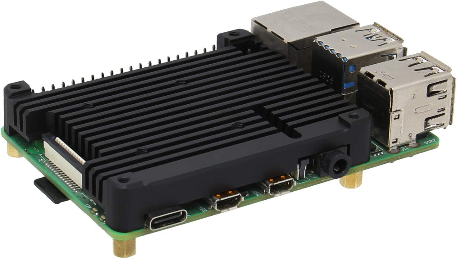 Geekworm Raspberry Pi 4 Heatsink, Efficient Passive Cooling Aluminum Heatsink for Pi 4 Model B & PoE/HAT Boards