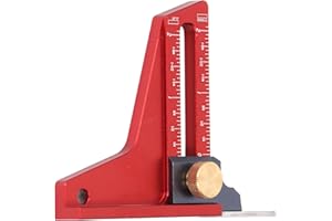 NOENNULL Woodworking Height Depth Measurement Tools 0‑2 Inch Table Saw Depth Ruler Measurement Ruler Woodworking Setting for Saw Table and Ruler Trimming Machine