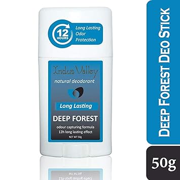 Indus Valley Deep Forest Alcohol Free, Aluminium Free Daily use Deodrant Stick (12 Hour Long
