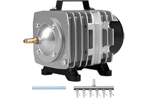 Kulife Aquarium Air Pump - Air Pump for Fish Tank, Fish Tank Air Pump Bubbler Pond Aerator, Hydroponic Air Pump, 650/1000/1250/1480/1780GPH Commercial Air Pump (1000GPH-30W)
