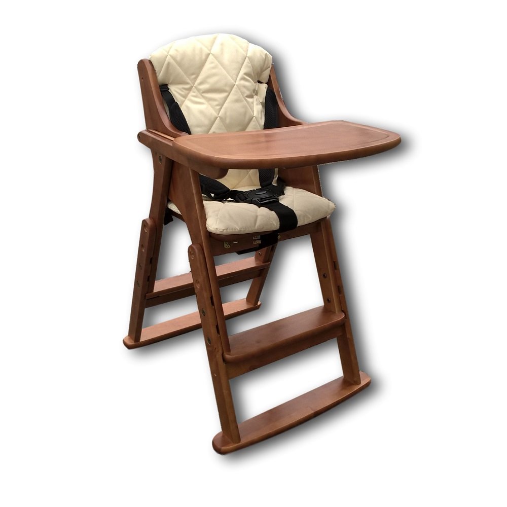 safetots folding wooden high chair
