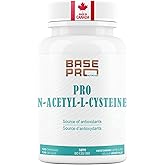 PRO NAC - 120 count | N-Acetyl-L-Cysteine Capsules | Base Pro Nutrition | 120 Vegetarian Capsules | NAC 600mg per capsule | N
