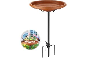 CALCHELE Bird Bath for Outside, 35 inch Bird Baths for Outdoors, Heavy Duty Outdoor Bird Bath with Bowl