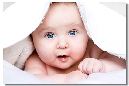 Amazoncom 1x Poster Babyhood Newborn Baby Kids Boys Child Cute