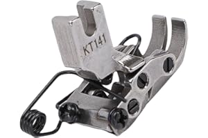 Pomya Hinged Tank Presser Foot Sturdy Steel for Lockstitch Sewing Machine KT141 Full Steel for Thick Fabric, Garment Factorie