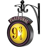 Vintage Hanging 9 3/4 Night Light, Platform 9 3/4 Sign Wall Light, Home Decor 9 &frac34; Sign Lights Led Lamp Decoration, Halloween Christmas Gift for Movie Lovers and Fans