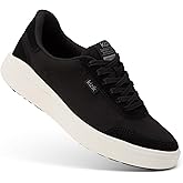 Kizik Slip On Sneakers: Prague 2 - Court Style, 4-Way Stretch Canvas with Suede Details, Casual Shoes for Women, Hands Free Convenience - Womens Wide Width