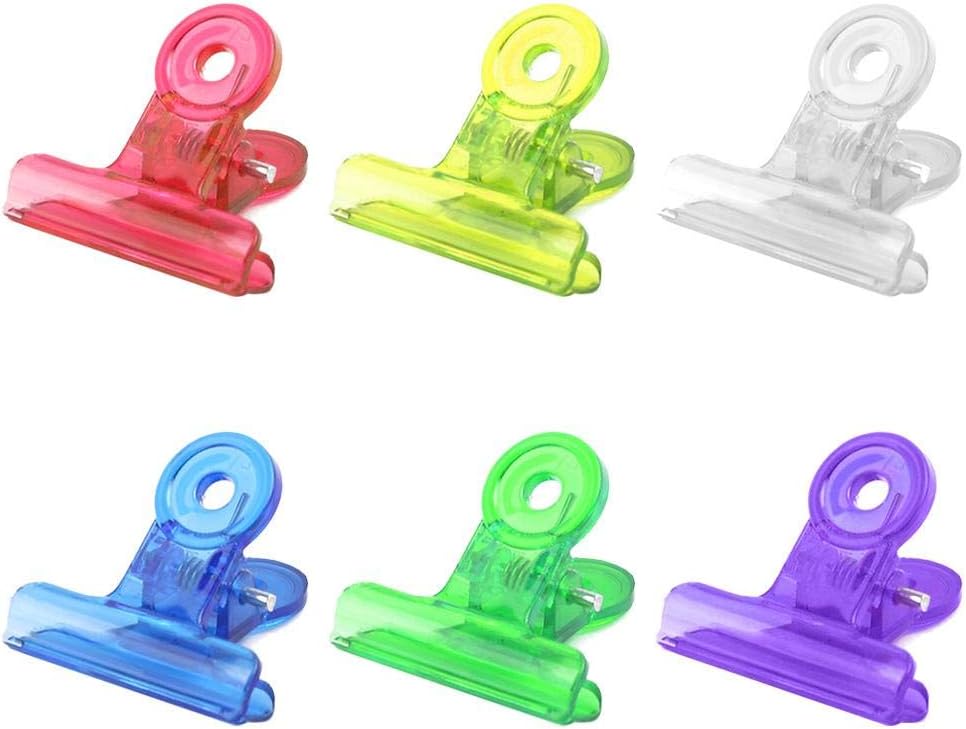 Febelle 10 Pack C Curve Nail Pinching Clips Multi Function Plastic Acrylic Pincher Fibernails Tools Random Color