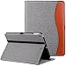 Ztotop Case for New IPad 9.7 Inch 2018/2017,Premium PU Leather Business Slim Folding Stand Folio Cover with Auto Wake/Sleep,Pencil Holder and Multiple Viewing Angles,DenimGray