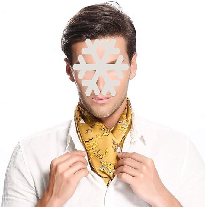 Men Silk Scarf Print Casual Modern With Warm Gift Box Autumn Winter 160