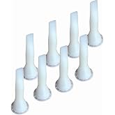 ANZHUO 8 Pcs Caulking Nozzles for Sausage Caulking Gun,Flat mouth | used for sealing seams installing glass doors and windows tiles kitchenware advertisements, etc (8 pieces)