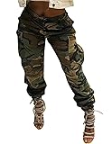 Ptorlio Camo Cargo Pants for Women Camouflage