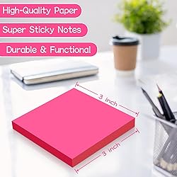 (18 Pads) Sticky Notes 3x3 inch, Self-Stick Pads