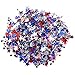 Mosoan Patriotic Confetti | Red White Blue Star Confetti | 4th of July Table Decorations Supplies