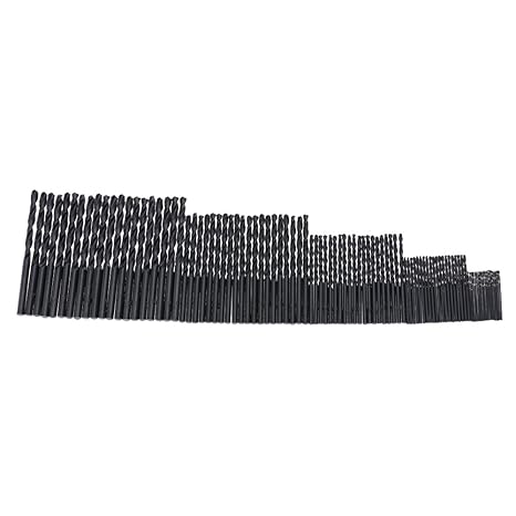 Generic 50Pcs/Set Twist Drill Bit Set Tool For Metal Sets 1/1.5/2/2.5/3mm HSS High Speed Steel Drilling Woodworking Tool