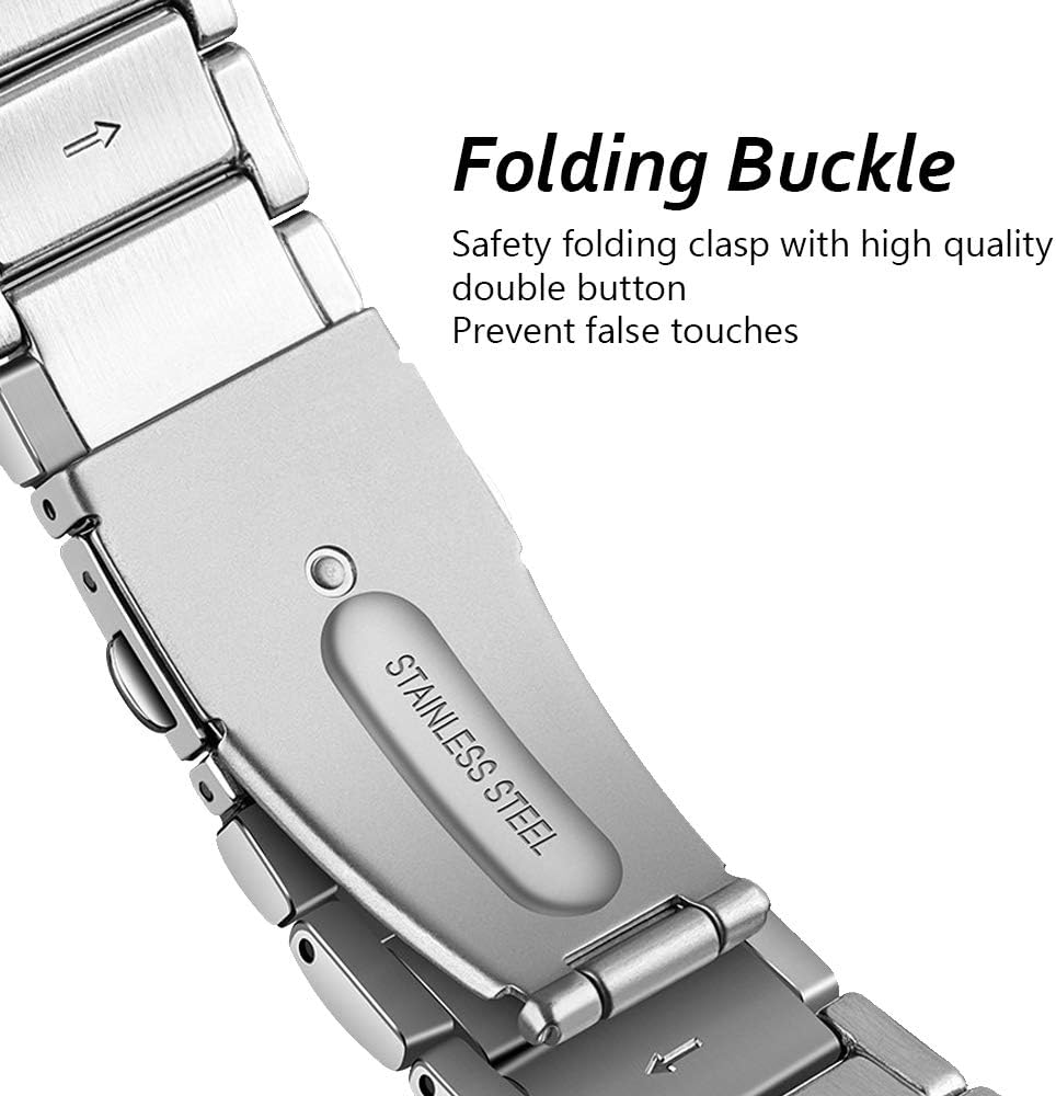 Diruite for Samsung Galaxy Watch 3 41mm Strap,20mm Plating Solid