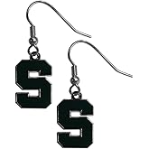 NCAA Siskiyou Sports Womens Michigan State Spartans Chrome Dangle Earrings One Size Team Colors