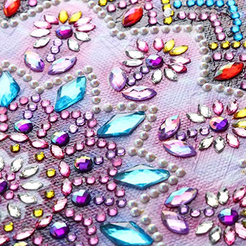 New Arrival!DEESEE(TM)Special Shaped Diamond Painting DIY 5D Partial Drill Cross Stitch Kits Crystal Rhinestone of Picture Serial Diamond Embroidery Arts Craft (C)