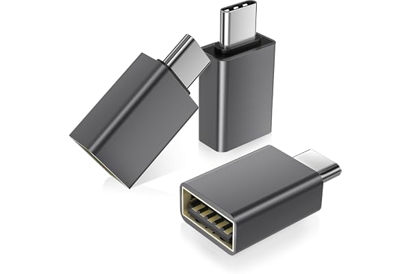 Basesailor USB C to USB Adapter 3Pack,USB to USBC Cable Converter Adaptor | Type C Male to USBA 3.0 Female Thunderbolt 5 4 3