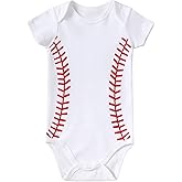 Chichoo Newborn Baby Football Baseball Soccer Sport Themed Jersey Outfit Infant Bodysuit Interlock 195 Gsm 0-24 Months