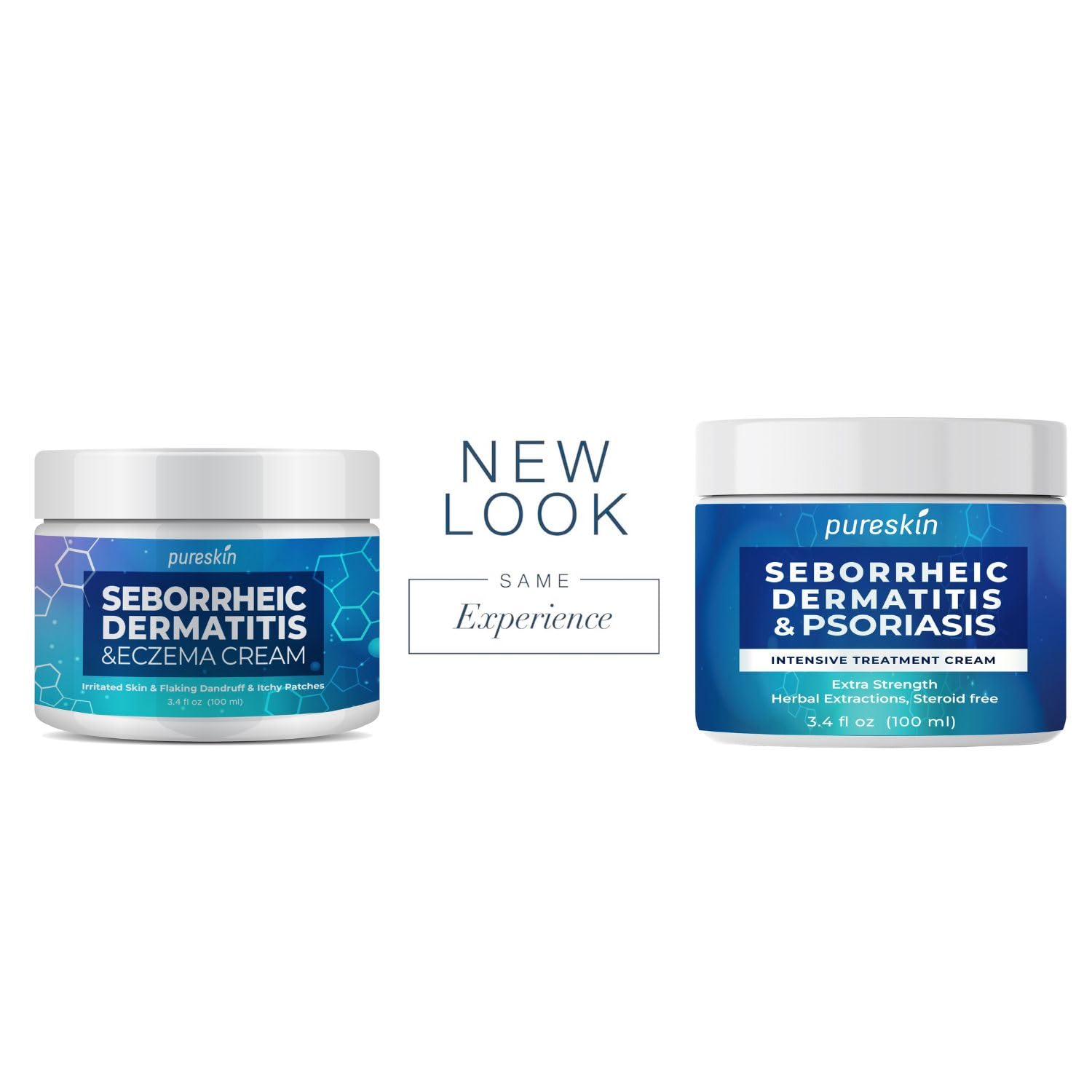 Seborrheic Dermatitis Psoriasis Cream: Antifungal Treatment - Traditional Herbal Infused - Relief for Flaking Irritated Scalp Skin - Steroids Free Lasting Result 3.4 Oz