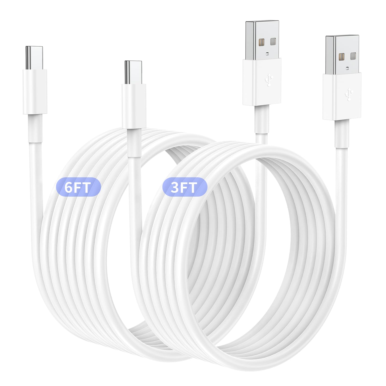 Photo 1 of 3ft / 6ft Car Carplay Cable for Apple iPhone 16 Pro/16/15 Pro Max/15 Plus/15, Long USB A to USB C Car Play Charger Cord, iPad Pro 12.9/11,10th,Air 5th/4th,iPad mini 6th Gen Charging Cable 3/6 Feet