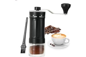 Kssiaz Manual Coffee Grinder, 25g Capacity Coffee Maker with 40 External Adjustable Settings, Conical Ceramic Burr Mill for Espresso Pour Over, Portable Espresso Grinder for Home Travel Camping Office