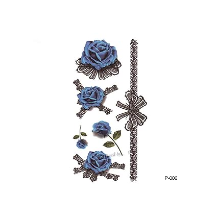 Amazoncom Flower Butterfly Temporary Tattoos For Women