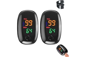 TAK STAR As 2025 New No Pricking Non Invasive for Meters Fingertip, Clear Display with Fast Readings, Portable for Home and Travel Black - 2 Unit