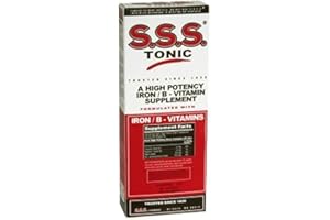 SSS TONIC S.S.S. Tonic, Iron and Vitamin B Supplement, High Potency Vitamins, Bottle, 10 Fl Oz