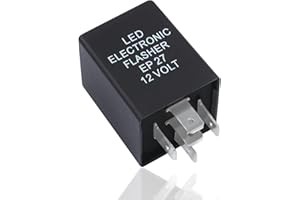 5-Pin LED Flasher Flash Relay Waterproof for Turn Light Hyper Flash Fix,for Car Vehicle LED Turn Signal Light Bulbs Hyper Bli