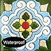 Tile Stickers 4x4in 12pc Kitchen Backsplash Bathroom Vinyl Waterproof Peel and Stick Mexican Talavera TR001