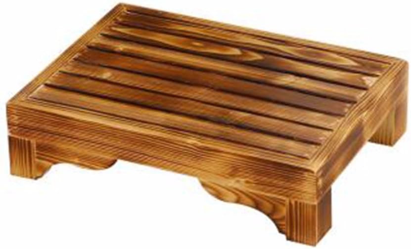 QPSSP Solid Wood Sofa Bed Toilet Footrest Pedal Antiskid Bathroom Stool,40 * 30 * 10Cm