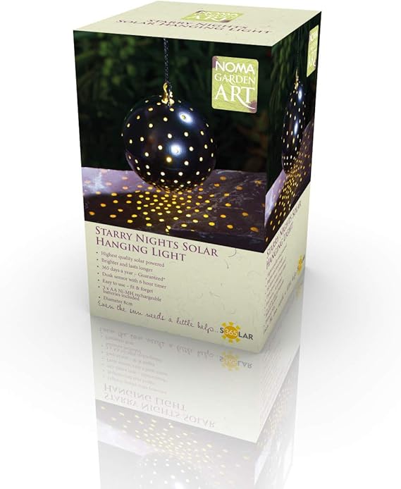 Noma Solar Starry Nights Hanging Light, 30cm, One Size Amazon.co.uk