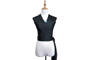 Vlokup Baby Wrap Sling Carrier for Newborn, Infant, Toddler, Kid | Breathable Lightweight Stretch Mesh Water Sling | Nice for Summer, Pool, Beach, Swimming | Perfect Shower Gift Black