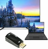 Generic HDMI to VGA Adapter 1080p Gold Audio Jack Cable for Monitor Laptop view 3