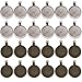 Dcatcher 24 PCS Bezel Pendant Trays Round Cabochon Settings Trays Pendant Blanks, 25mm Diameter, Antique Brass and Silver Colour