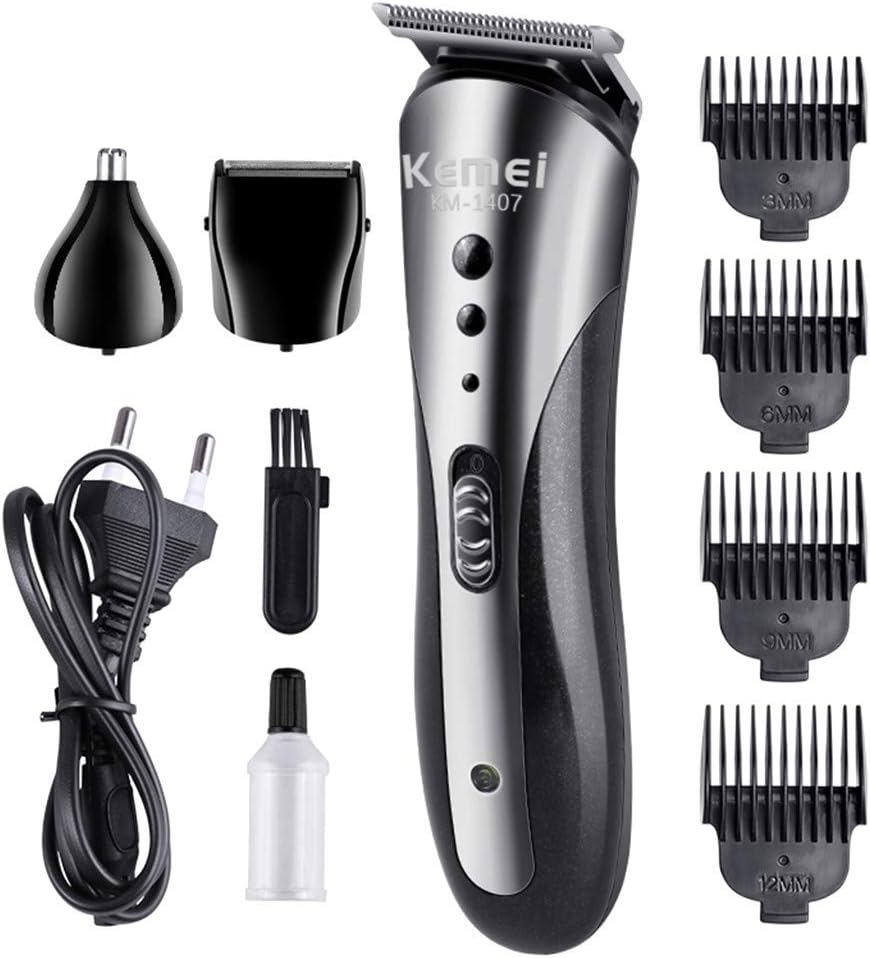 Migugu Electric Hair Clippers for Men - 9-Piece Multifunctional Hair Cutting Kit Shaving Clippers Professional Barber Clippers - Curing Oil / Nose Hair Cutter Head / Shaving Head