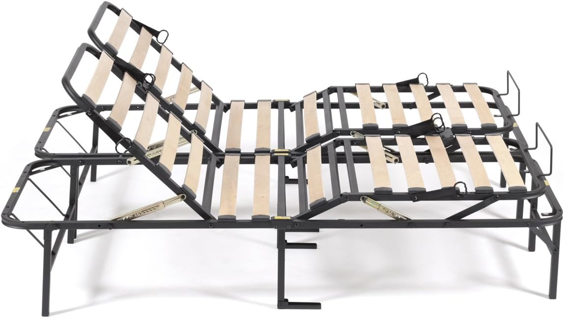 Best Pragmabed Pragmatic Adjustable Bed Frame, Head And Foot, Split King