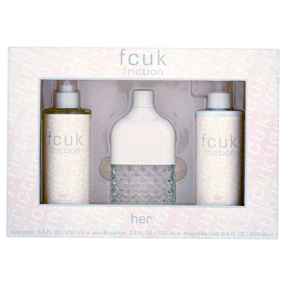 Fcuk Friction Eau De Toilette Spray Gift Set for Her