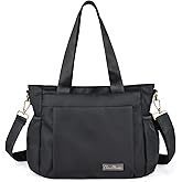 CLOUDMUSIC Crossbody Bags Shoulder Tote Handbag Nylon With Straps Waterproof Multi Bottle Pockets For Women Trendy