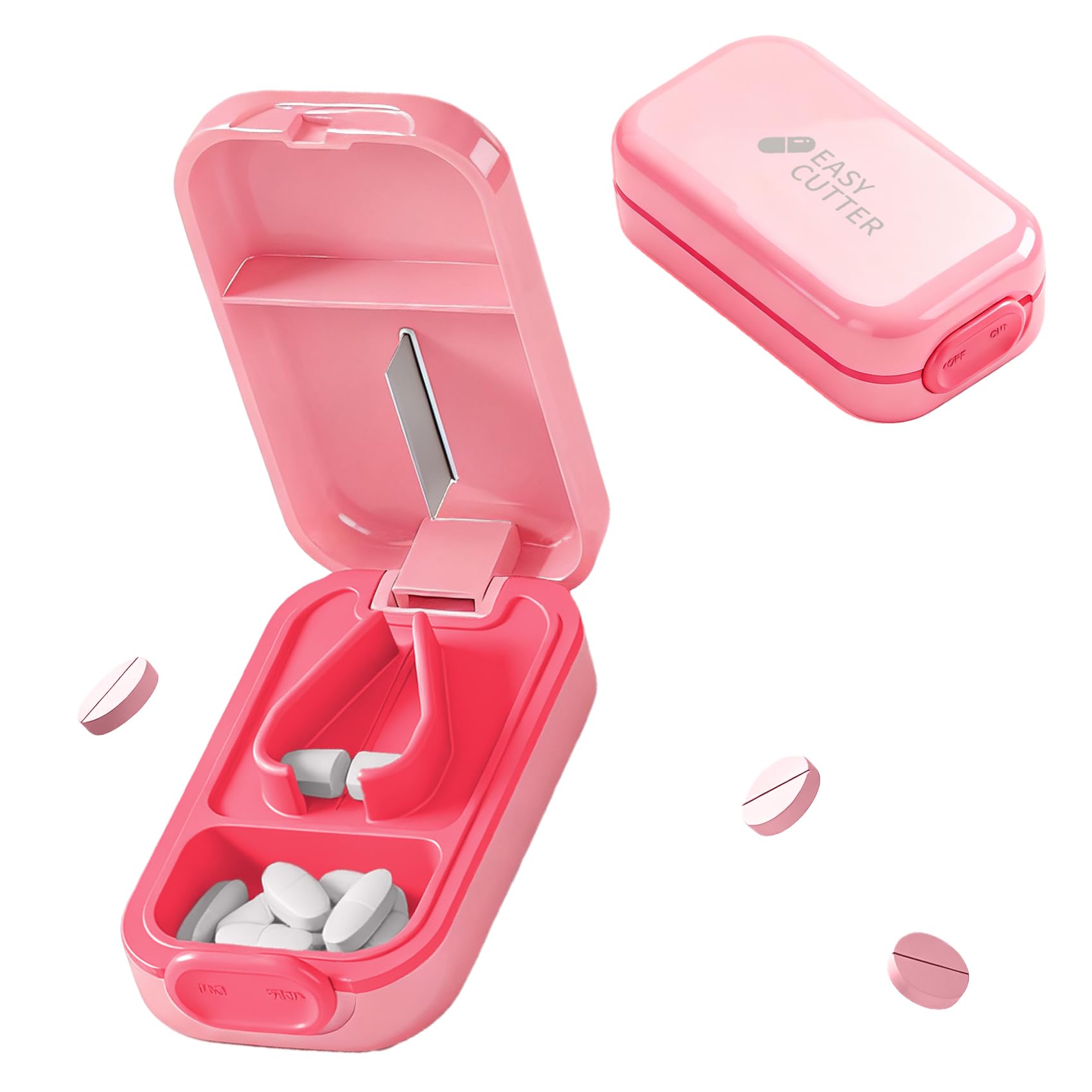 Photo 1 of ***SIMILAR ITEM***
Hafigigi Pill Cutter Splitter for Small or Large Pills with Safety Lock - Accurate and Easy Travel-Friendly Design for Daily Use (Pink)
