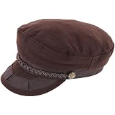 Epoch Hats Company Men's Greek Fisherman Hat with Braided Band | Wool with a braided band and an interior sweatband; classic Greek fisherman style, two sizes.