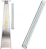 GardenCo Outdoor Flame Pyramid Patio Heater Tube Only Stainless Steel 13Kw view 4