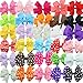 HABIBEE 30pcs Baby Girl Dot Bow Clips Girl's Headwear Kids Hair Accessories
