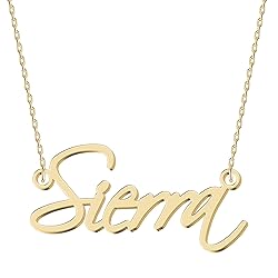 UMAGICBOX Personalized Sierra Name Necklace 18K