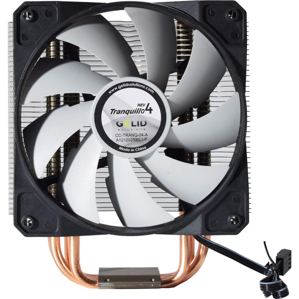 Gelid Solutions Tranquillo 4 CPU 4 Heat Pipes Cooler 775/1150/1155/1566/1366 and AM2 AM3 AM4 Opteron