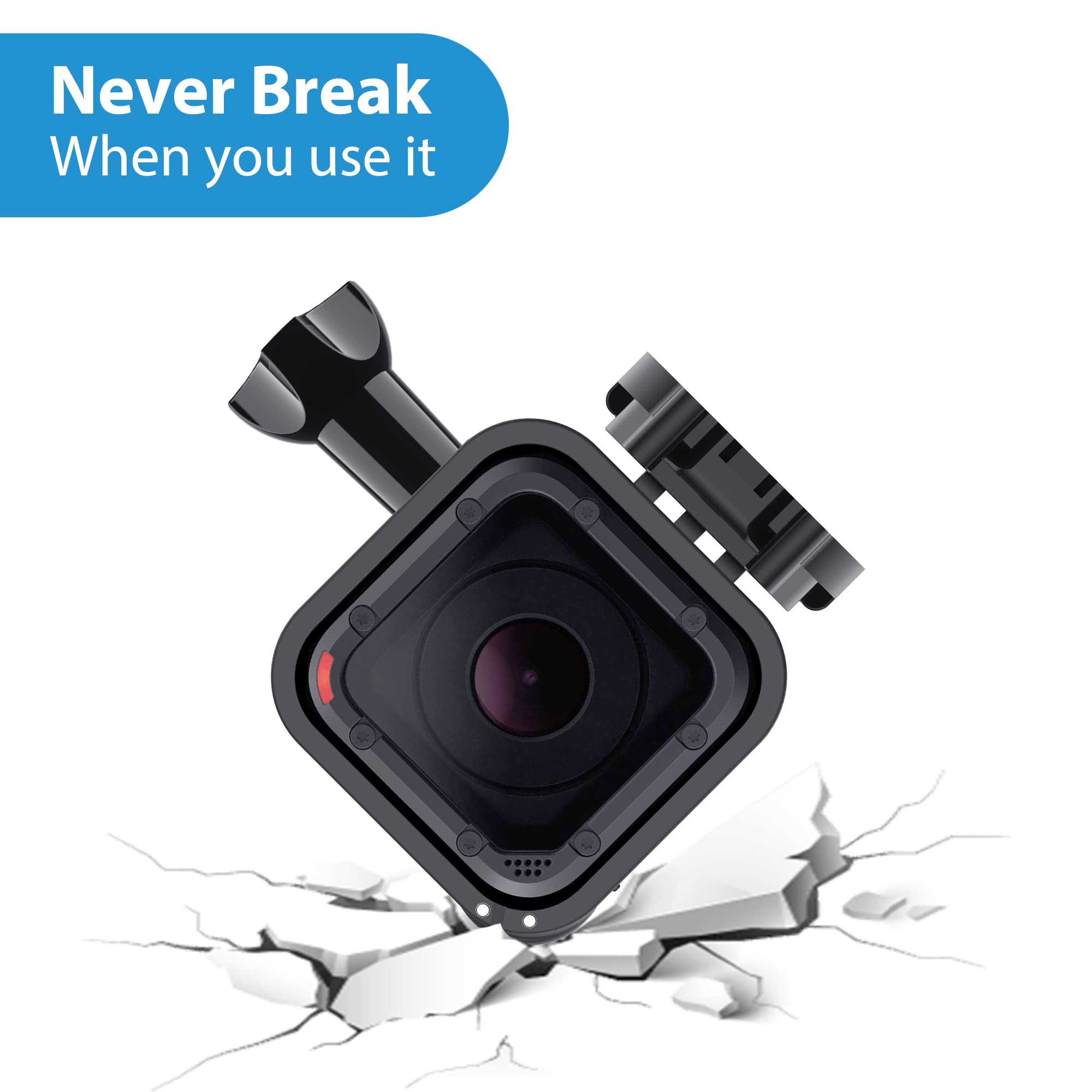 Frame Mount Housing Case for GoPro Hero 5 Session, Hero 4 Session, Upgrade Protective Housing Frame Shell Mount Holder with Buckle & Thumb Screw for GoPro Hero 5/4 Session